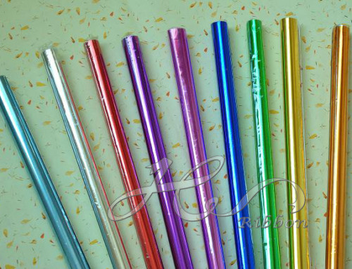 Christmas Promotional Various Color High Glossy Metallic Gift Wrapping Paper Rolls