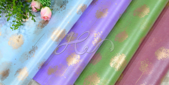 Festival Decorative Flora Wrapping Paper