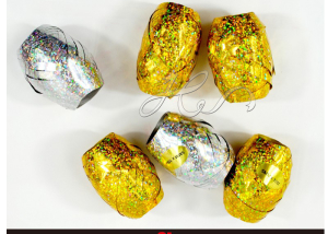 Fashional Christmas Various Color Fancy Glittering Laser Curling Ribbon Egg