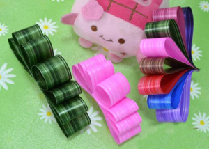 Gift Wrapping Decoration Differnt Color Assorted Stripe Printed Ribbon