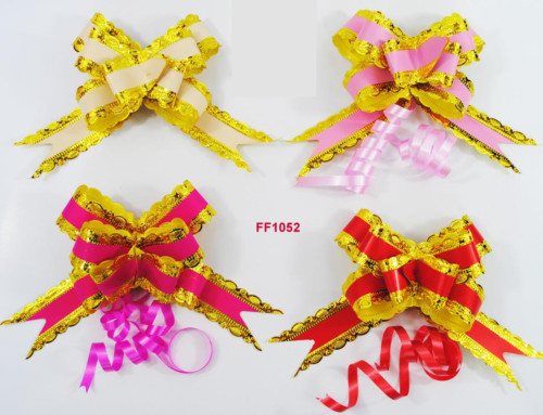 Customized Wired Lace Pre-tied Solid Butterfly Pull Bows