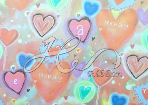 High Quality Festival Gift Warpping Heart Printed Paper