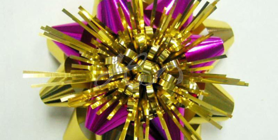 New design & Fashional Pre-tied Gift Decorative Gold Metallic Star Bows