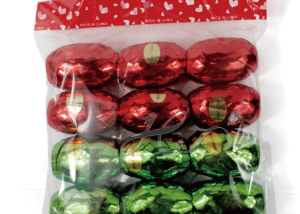 Red Rose Printed Wedding Decoration Curling Ribbon Egg