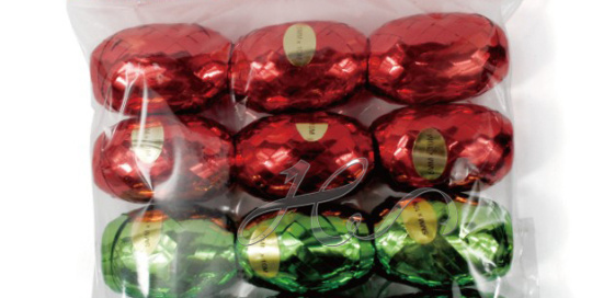 Red Rose Printed Wedding Decoration Curling Ribbon Egg