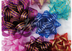 Various Color and Patterns Celebratioanl High Glossy Star Bows