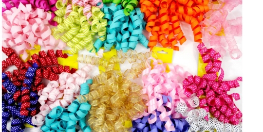 Wholesale Various Color & Design Assorted Decorative Curly Bows