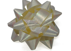 Yellow Embossed Rainbow Ploypropylene Water-proof Star Bows