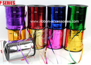 2015 Hot Sale Poly Color Metallic Crimped Curling Ribbon Spools