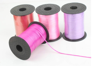 Plain Poly crimped Curly Ribbon Spools