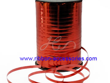 Red Metallic Bonded Pearl Ribbon Spools