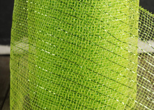 Lime Green Deco Mesh Ribbon Spoolsl 7in (20 yard roll)